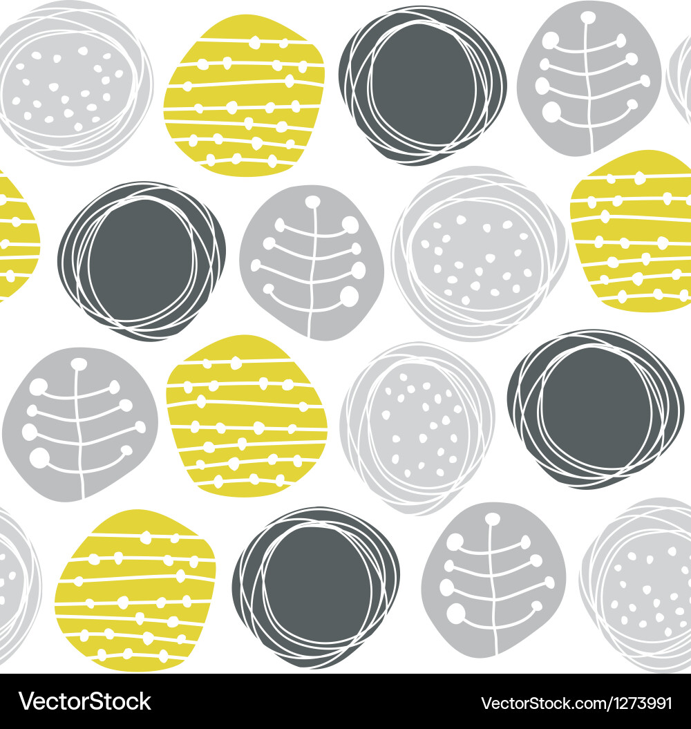 Retro pattern circles vector image