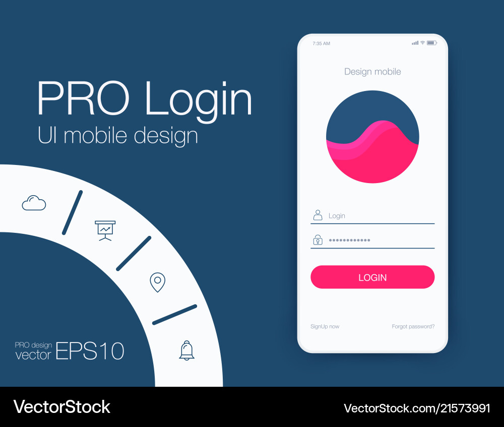 Screens and web concept Vector Image