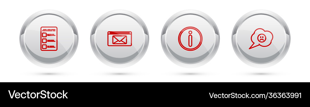 Set line create account screen on mobile mail Set line create account screen on mobile mail Vector Image
