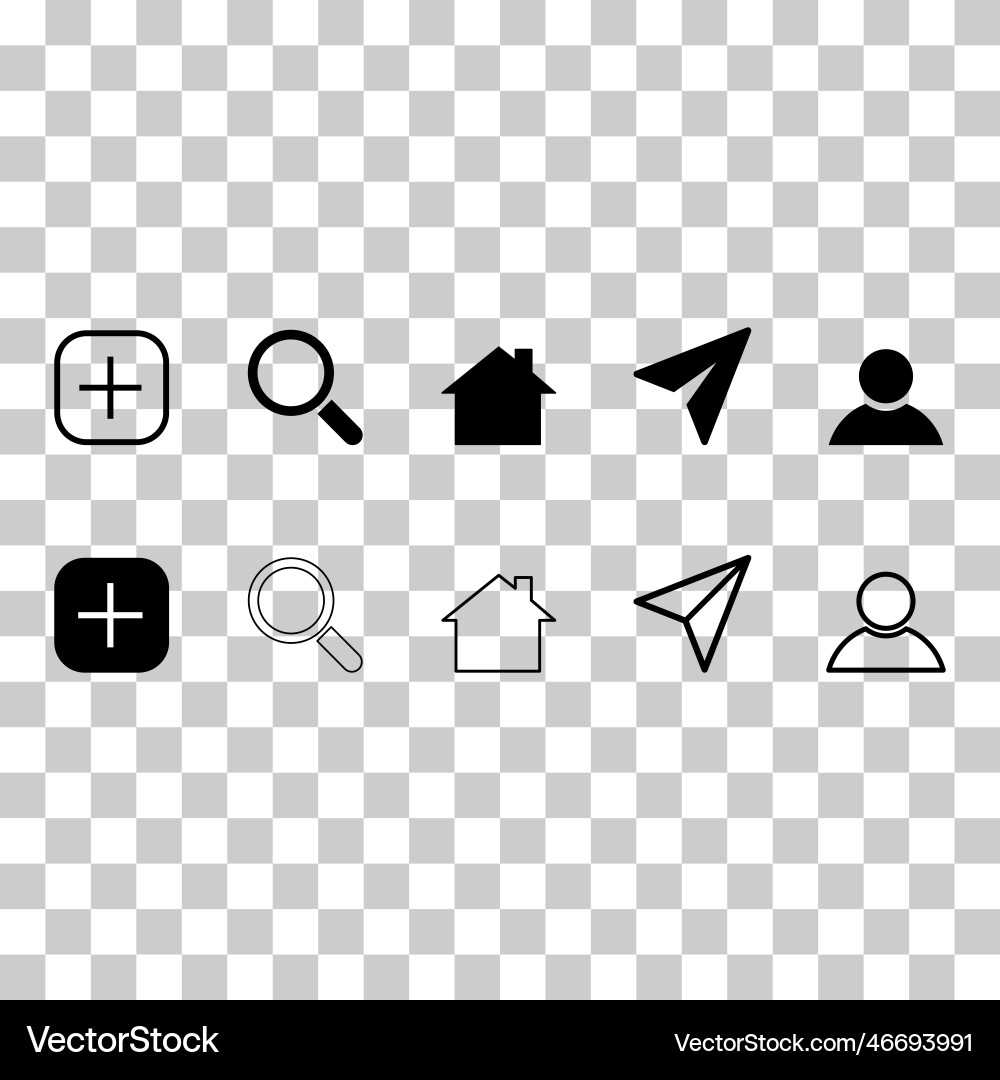 Set of interface buttons for web design social Set of interface buttons for web design social vector image
