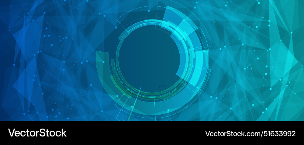 Abstract artificial intelligence cloud computing Vector Image