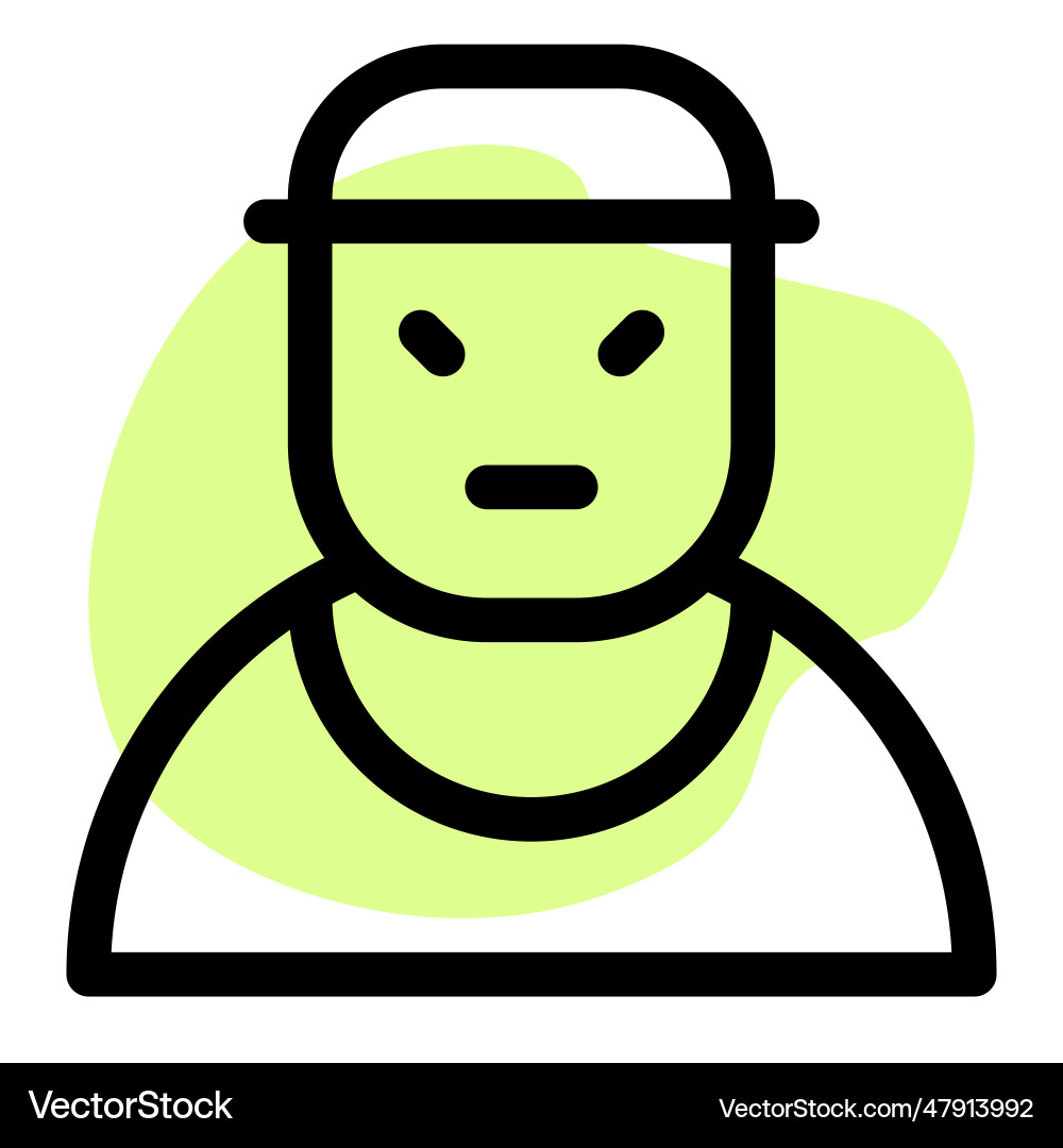 An individual with technical computer skill Vector Image