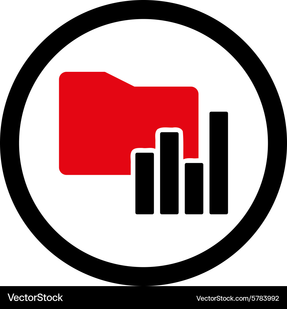 Charts folder icon Vector Image
