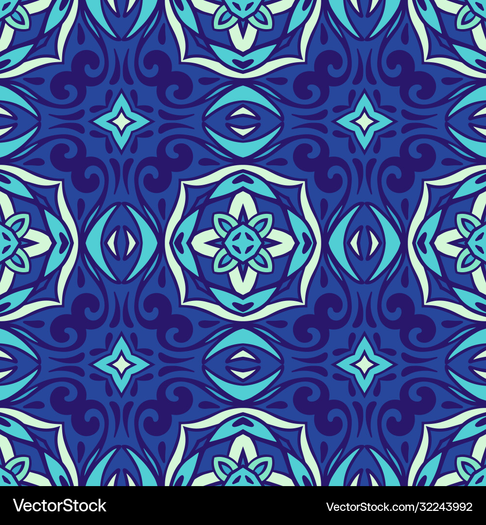 Decor tile texture print mosaic oriental pattern Decor tile texture print mosaic oriental pattern vector image