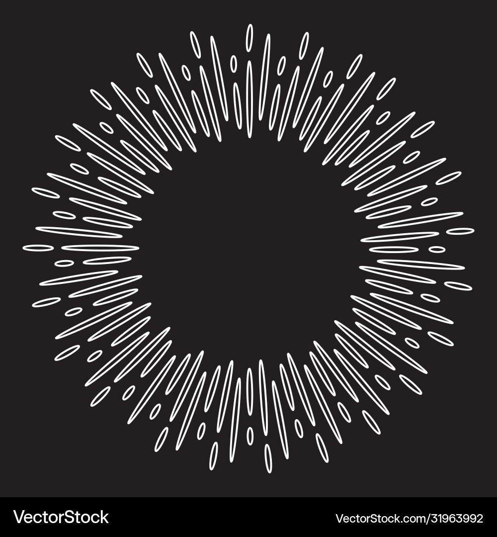 Design elements starburst explosion effect vector image