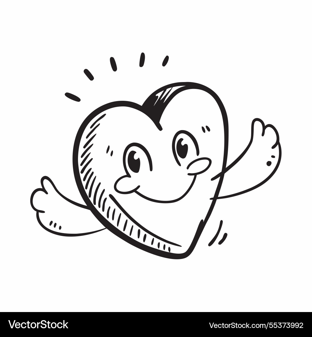 Flat design as heart icon with copy space Flat design as heart icon with copy space vector image
