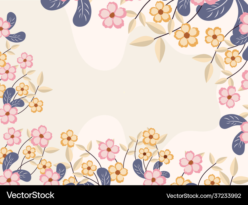 Floral pattern background with space for text Vector Image