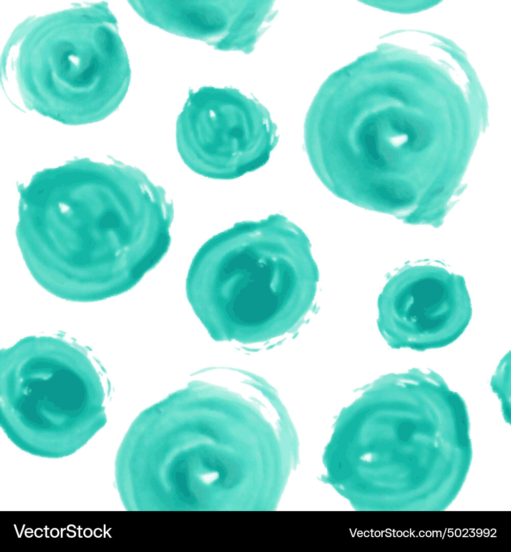 Mint Circle Pattern vector image