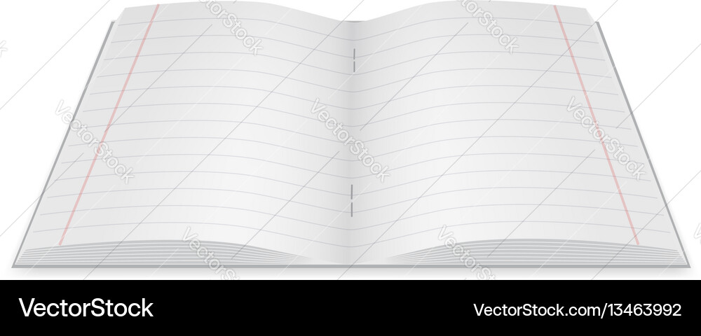 Notebook icon realistic style vector image