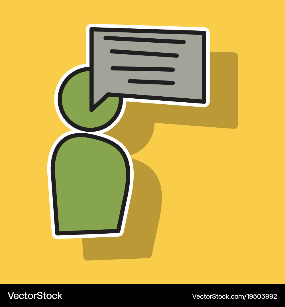 Sticker single flat icon with shadow for web Vector Image