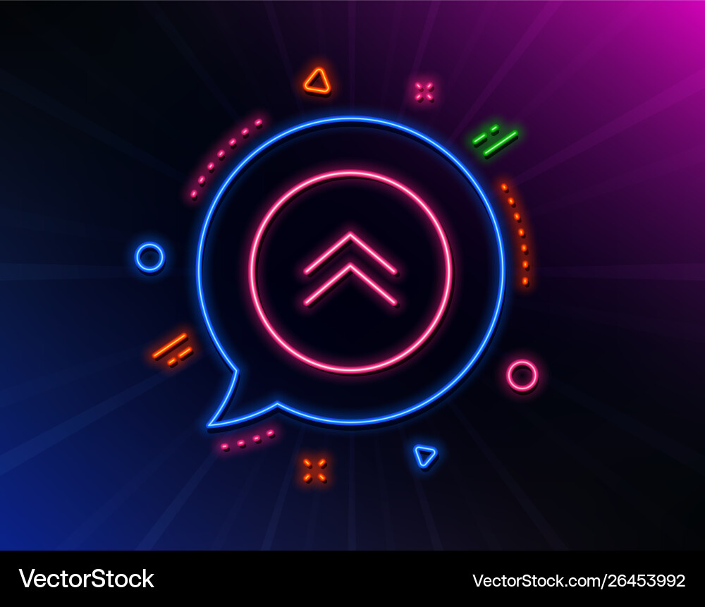 Swipe up button line icon scrolling arrow sign Swipe up button line icon scrolling arrow sign vector image