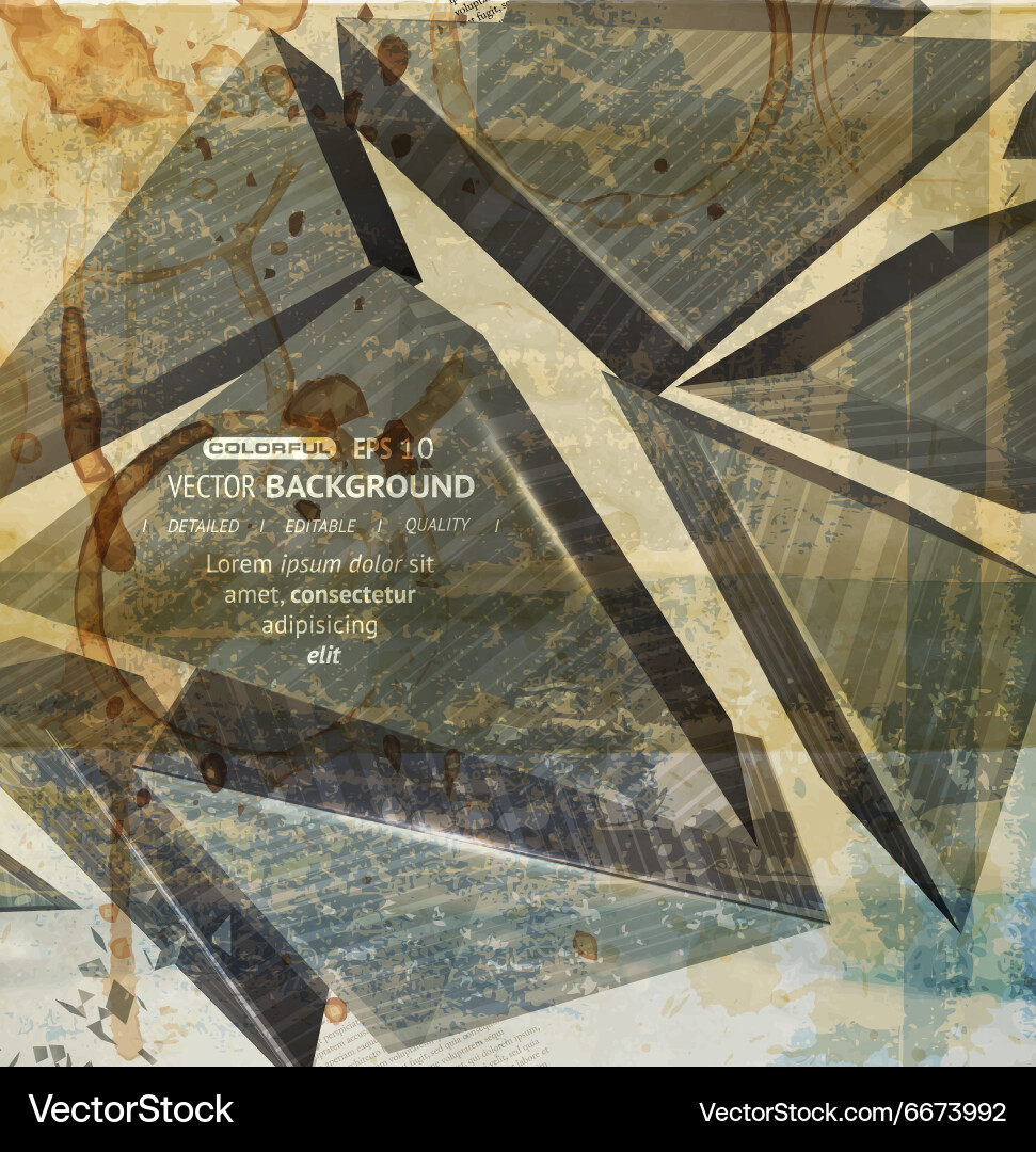 Textured Blocks Abstract Background vector image