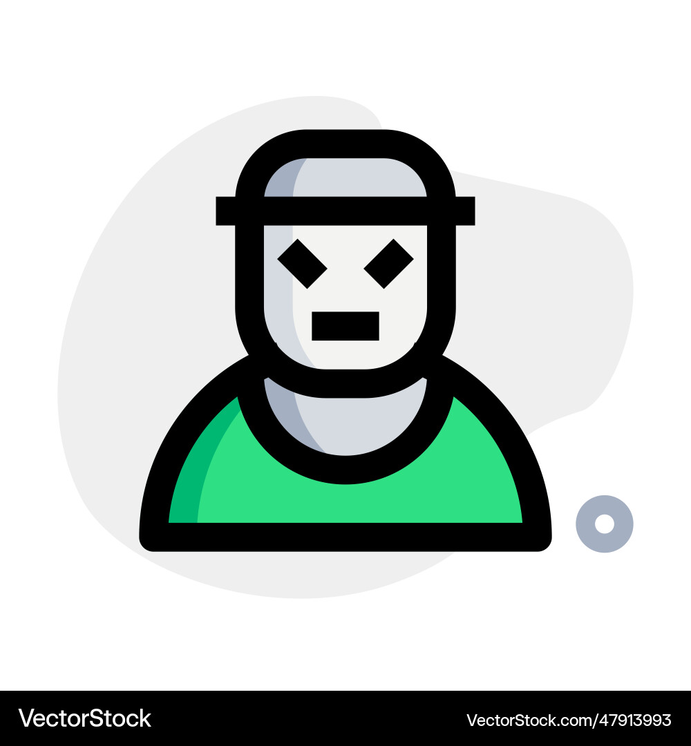 An individual with technical computer skill vector image