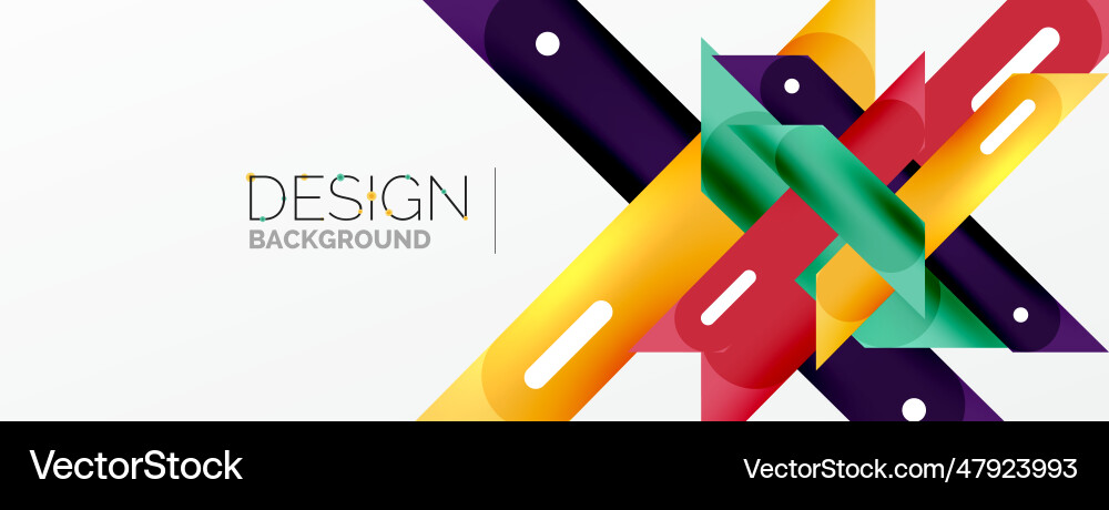 Background overlapping lines dynamic Vector Image
