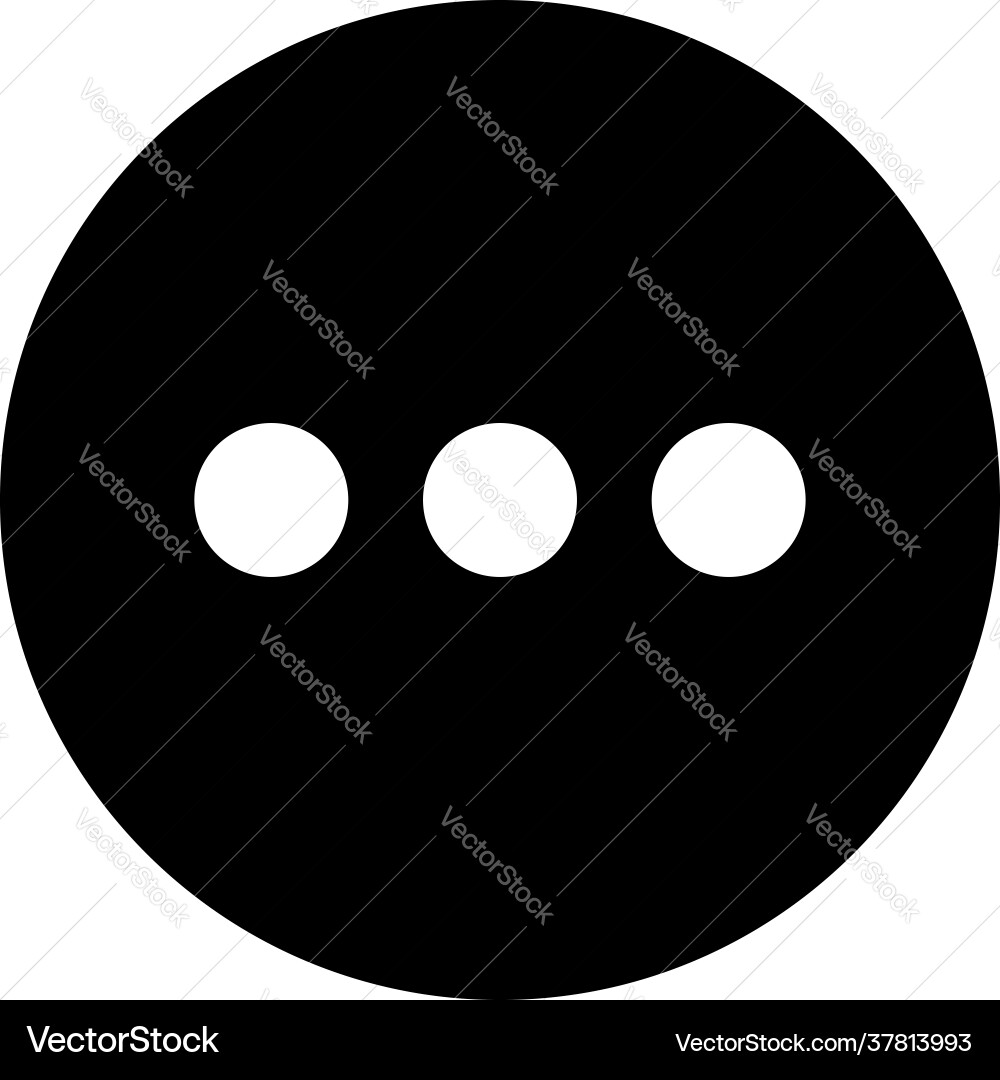 Blank empty circle button badge tag or label icon Vector Image