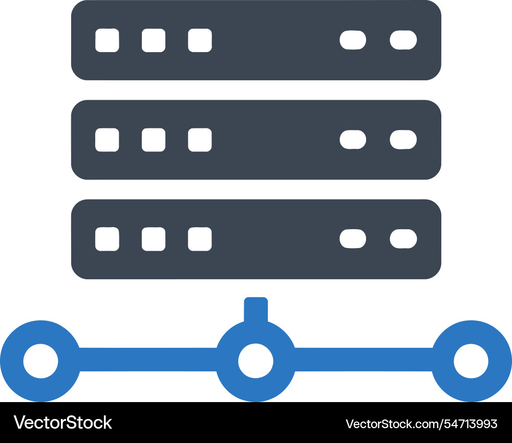 Data server connection icon Vector Image