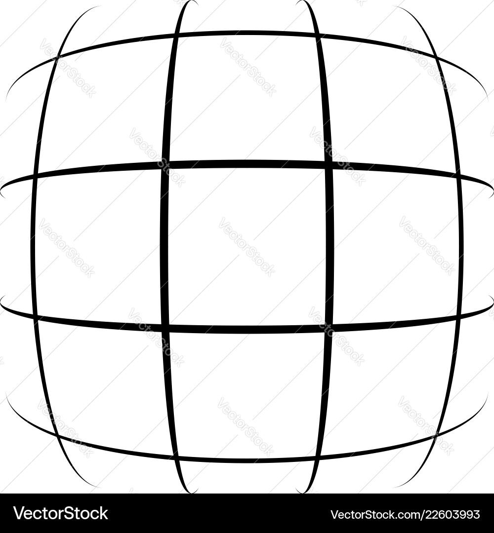 Grid mesh lattice with distortion warp effect Grid mesh lattice with distortion warp effect vector image