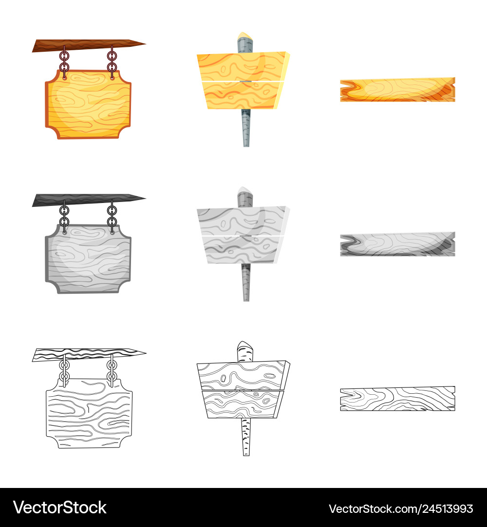 Isolated object of raw and forest symbol set Isolated object of raw and forest symbol set vector image
