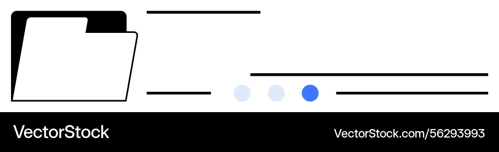 Minimalist folder and loading indicator for file Minimalist folder and loading indicator for file vector image