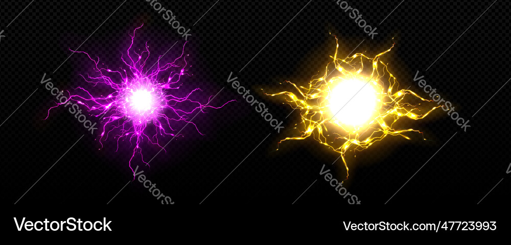 Realistic bolt circle with lightning explosion Realistic bolt circle with lightning explosion vector image