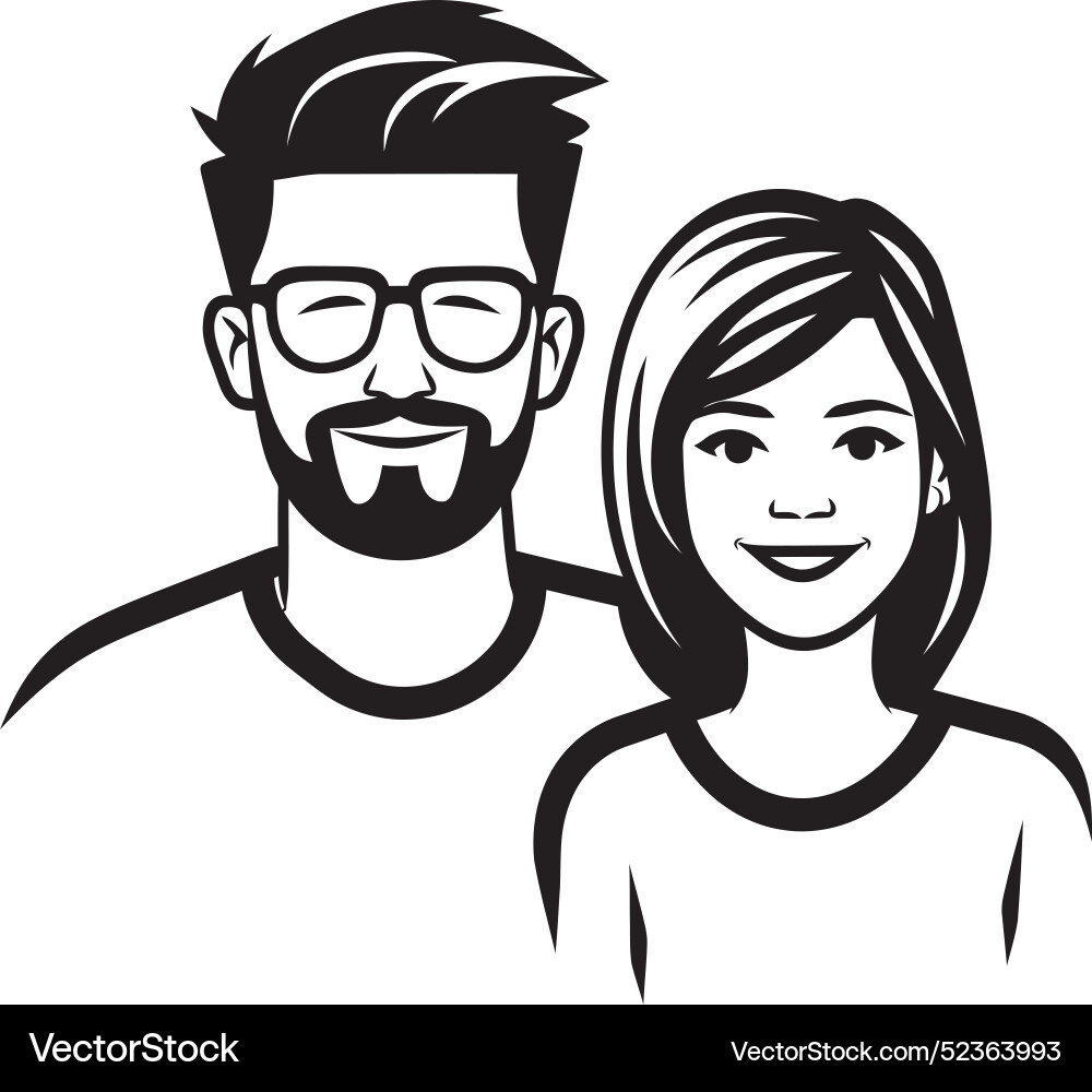 Visual echoes dynamic sketcheschromatic vignettes Vector Image