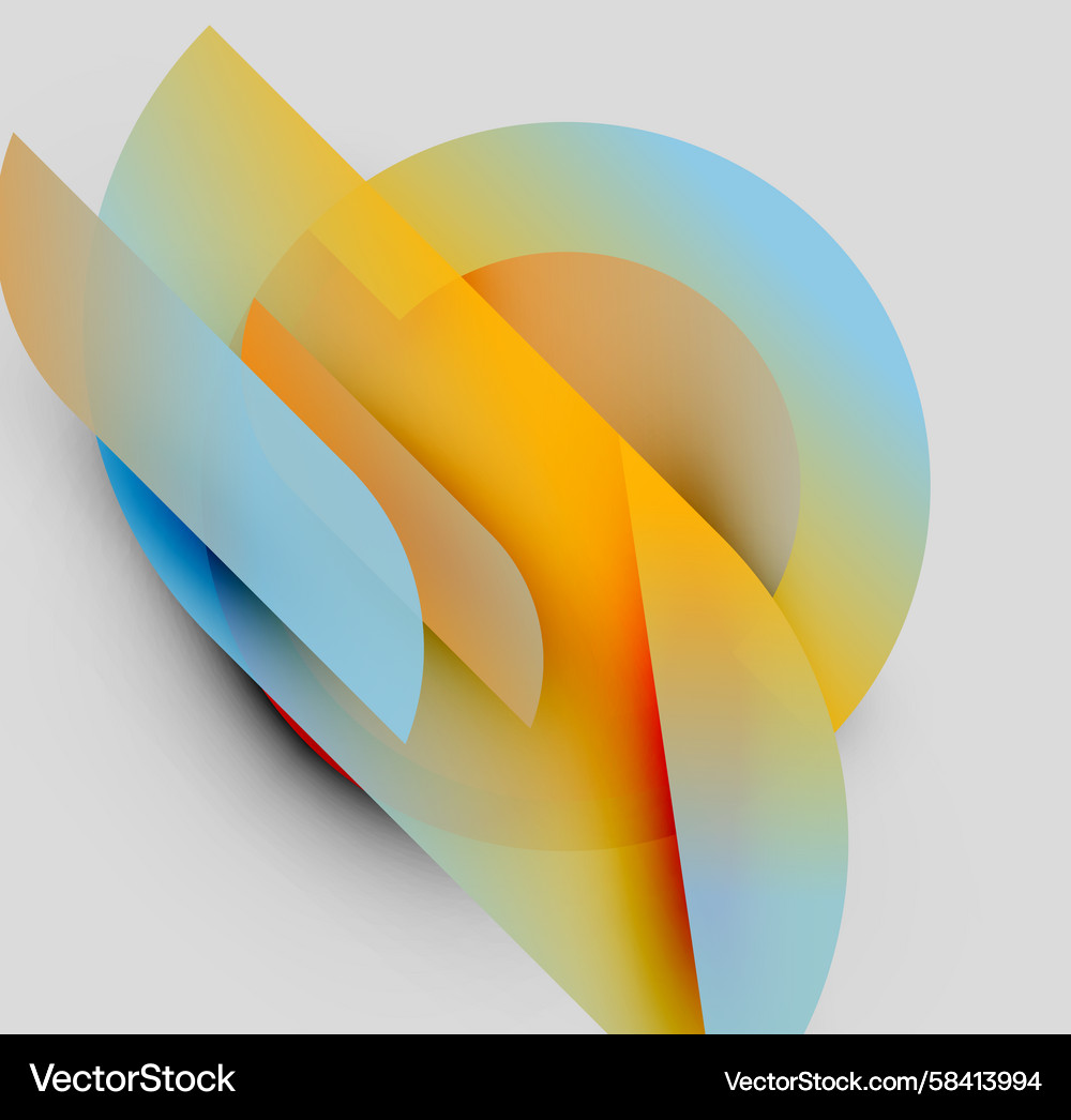 Abstract composition overlapping translucent Abstract composition overlapping translucent Vector Image