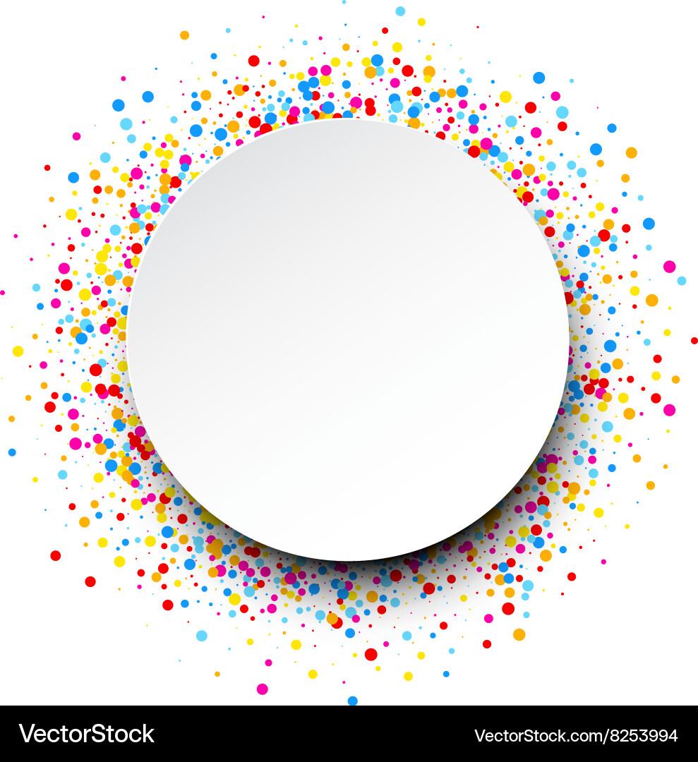 Background with color drops Vector Image