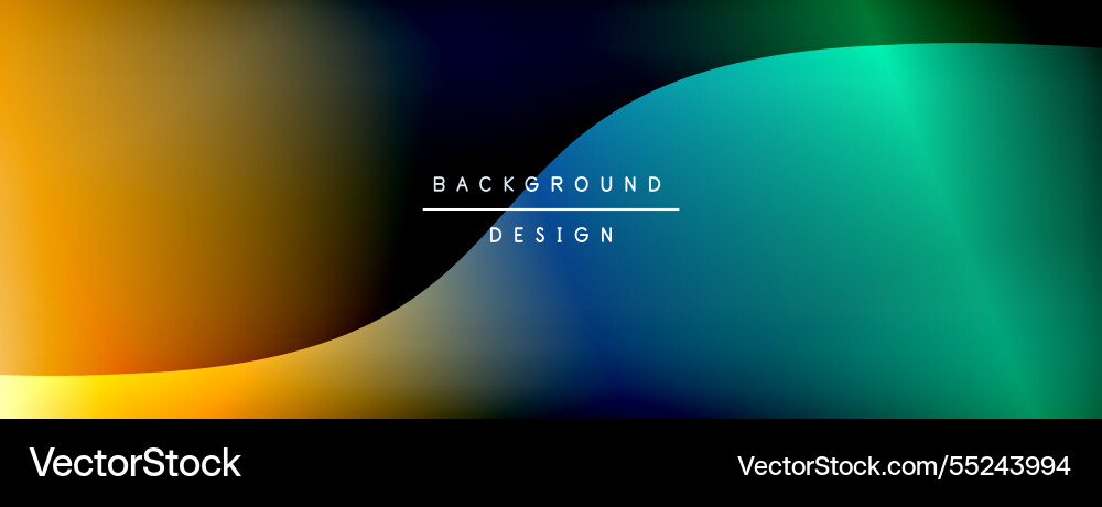 Bright rainbow style color gradient with curve Vector Image