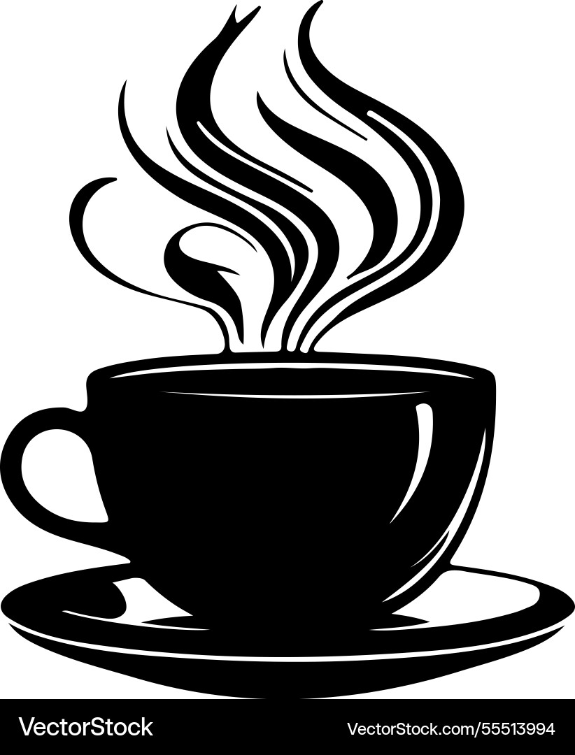 Coffee Cup Silhouette Vector Image