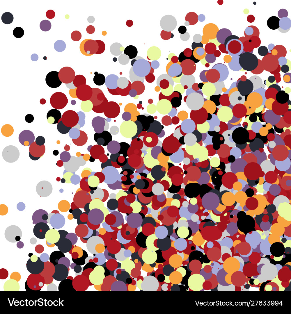 Colorful universe distribution computational vector image