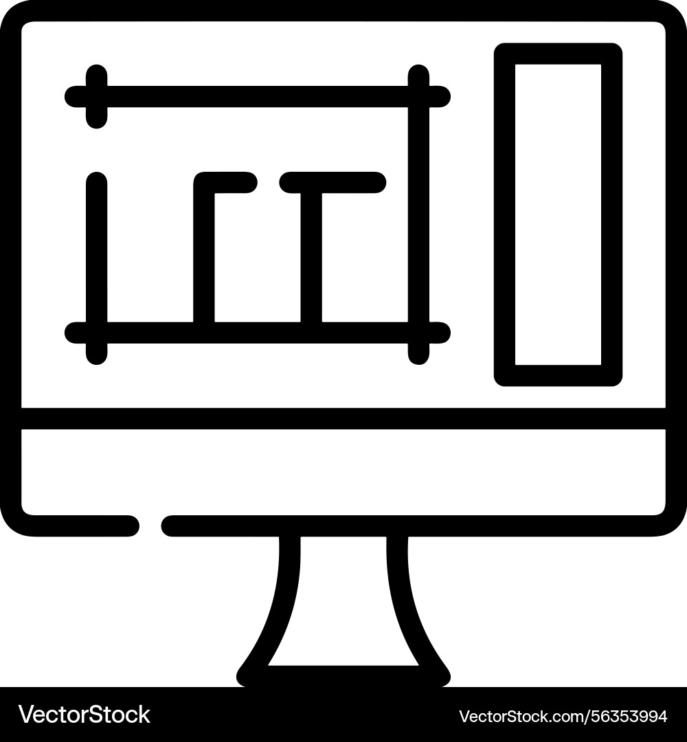 Computer icon symbol image Computer icon symbol image Vector Image