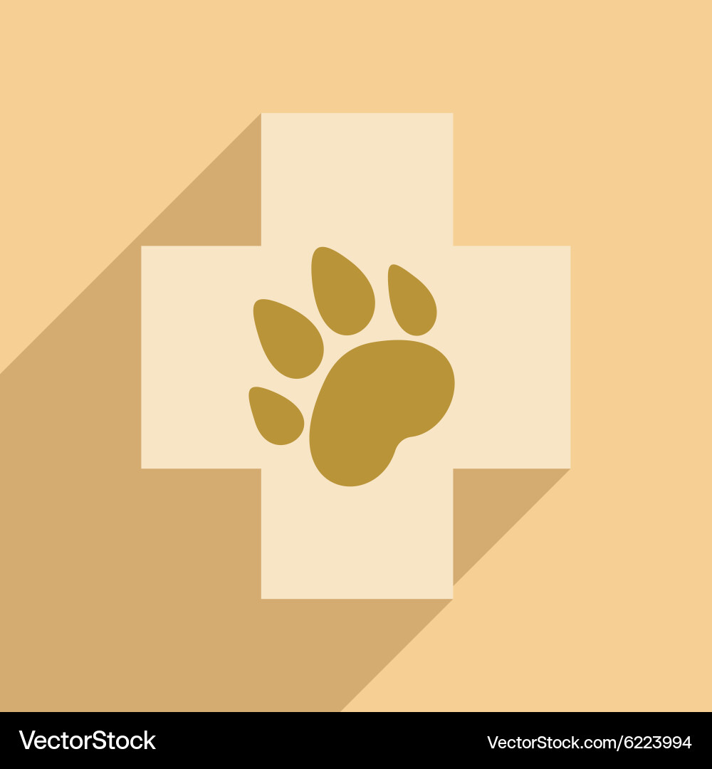 Flat with shadow icon and mobile application vector image