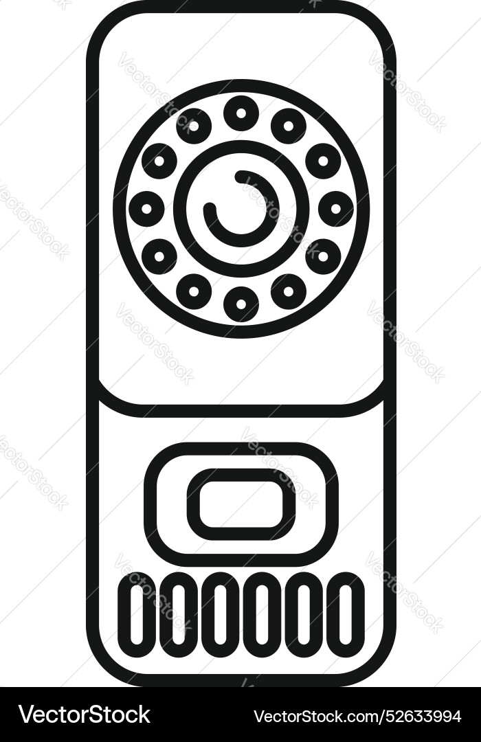 Modern intercom system with security camera Modern intercom system with security camera vector image