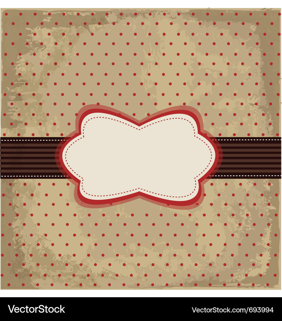 Retro Polka Dot Pattern Vector Image