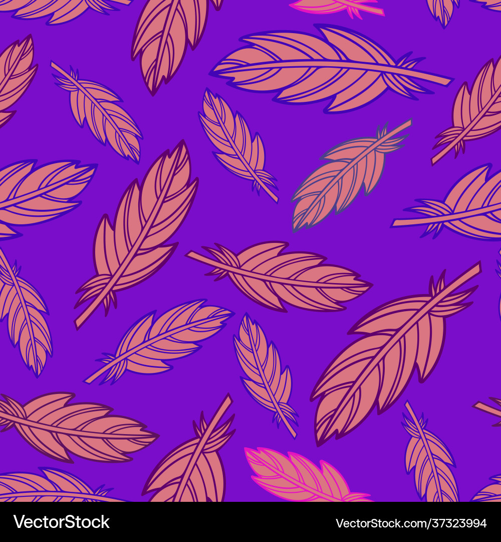 Seamless pattern with abstract botanical vector image