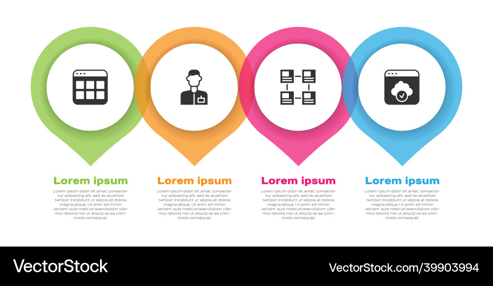 Set browser files analyst engineer hierarchy Set browser files analyst engineer hierarchy vector image