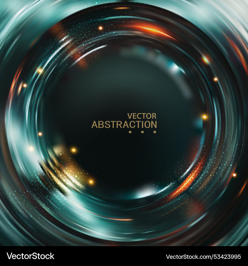 Abstract background circle in motion on a dark Abstract background circle in motion on a dark vector image