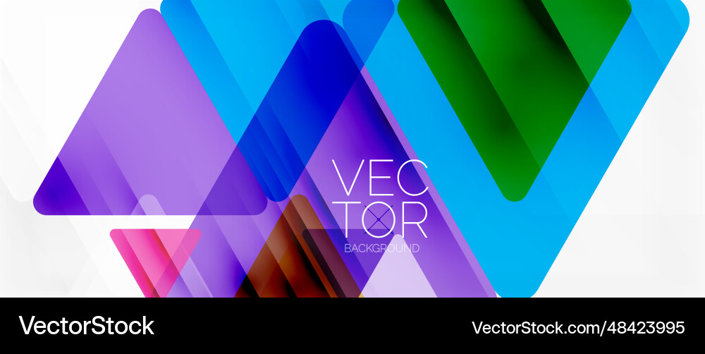Abstract background color transparent triangles Abstract background color transparent triangles Vector Image