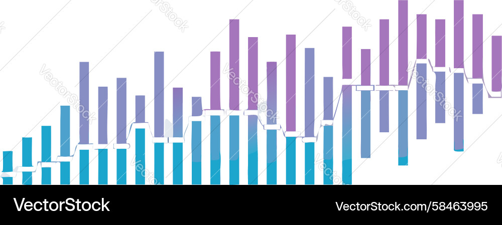 Audio Waveform Gradient Pattern Vector Image