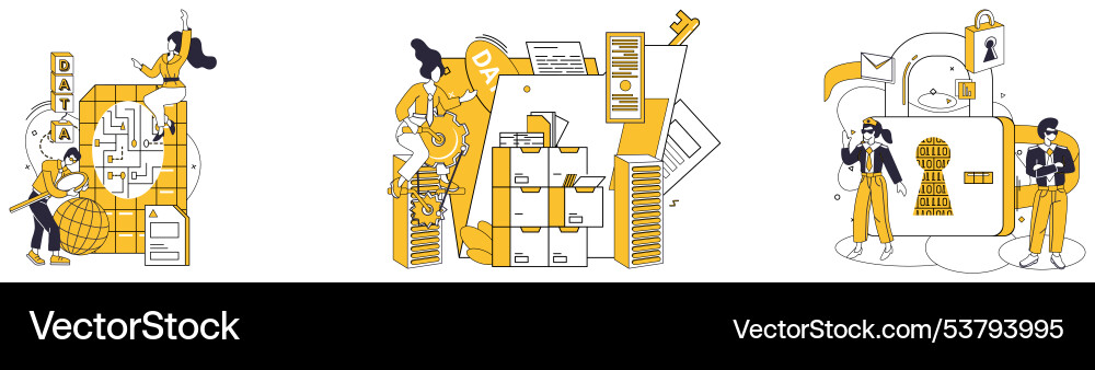 Data integration merging dance elements blends Data integration merging dance elements blends vector image