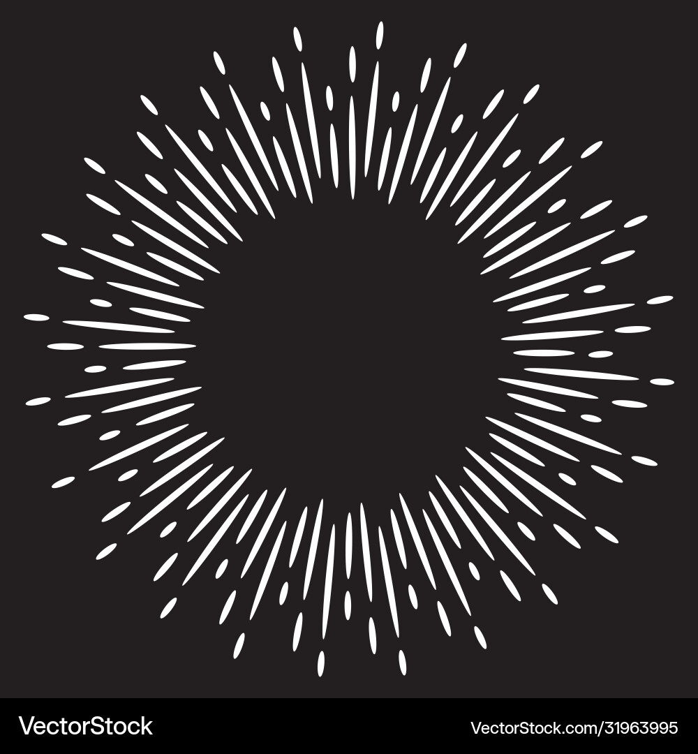 Design elements starburst explosion effect vector image