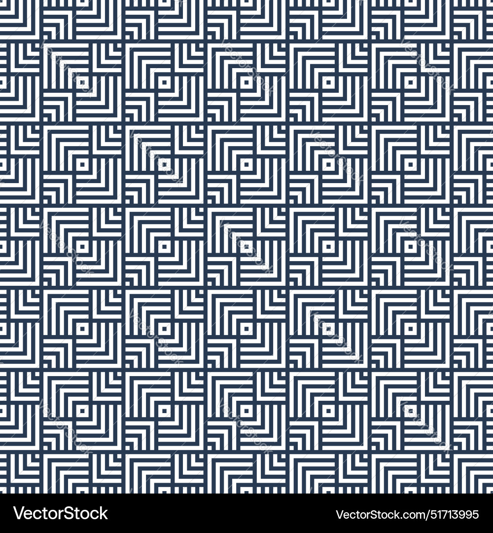 Geometric overlapping square lines pattern vector image