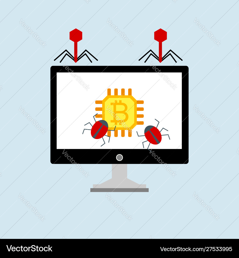 Hacker activity computeralert notification Hacker activity computeralert notification vector image