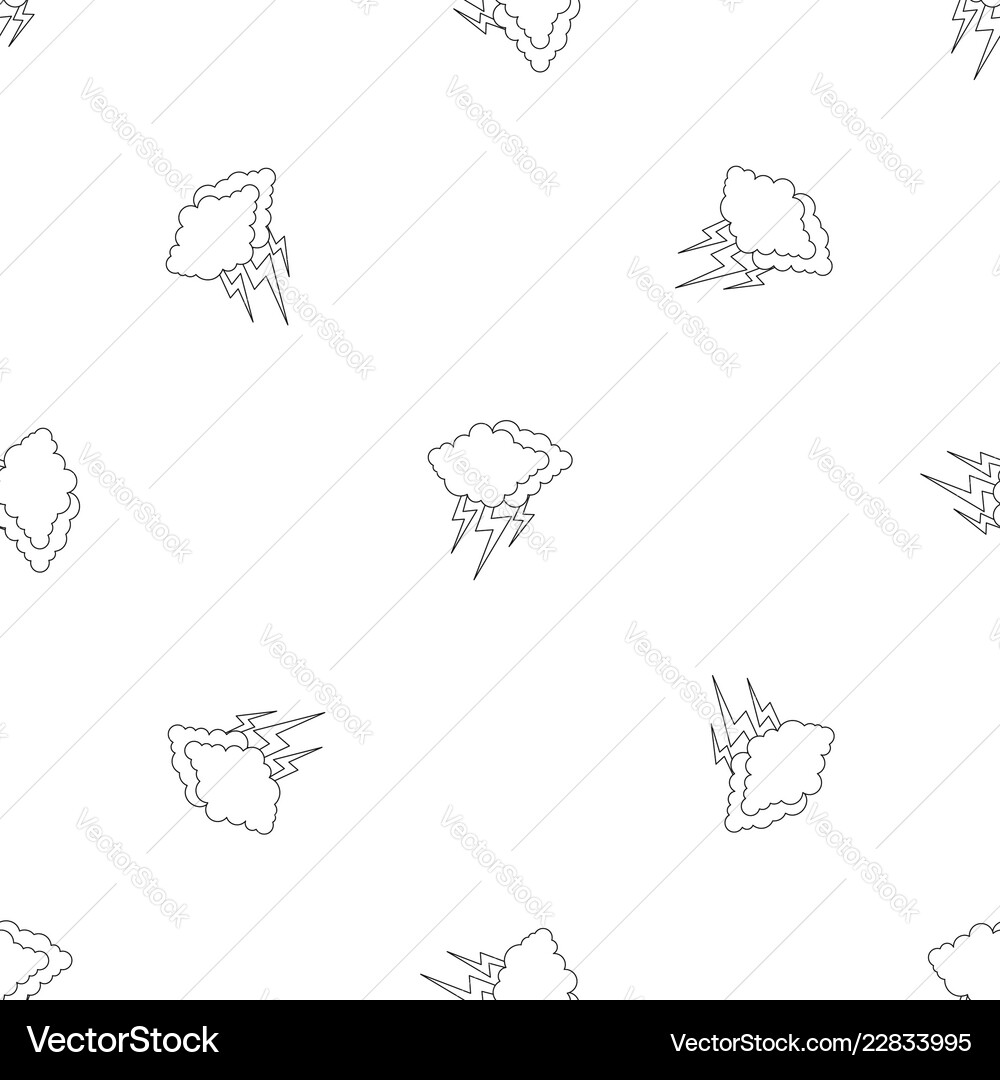 Lightning pattern seamless vector image