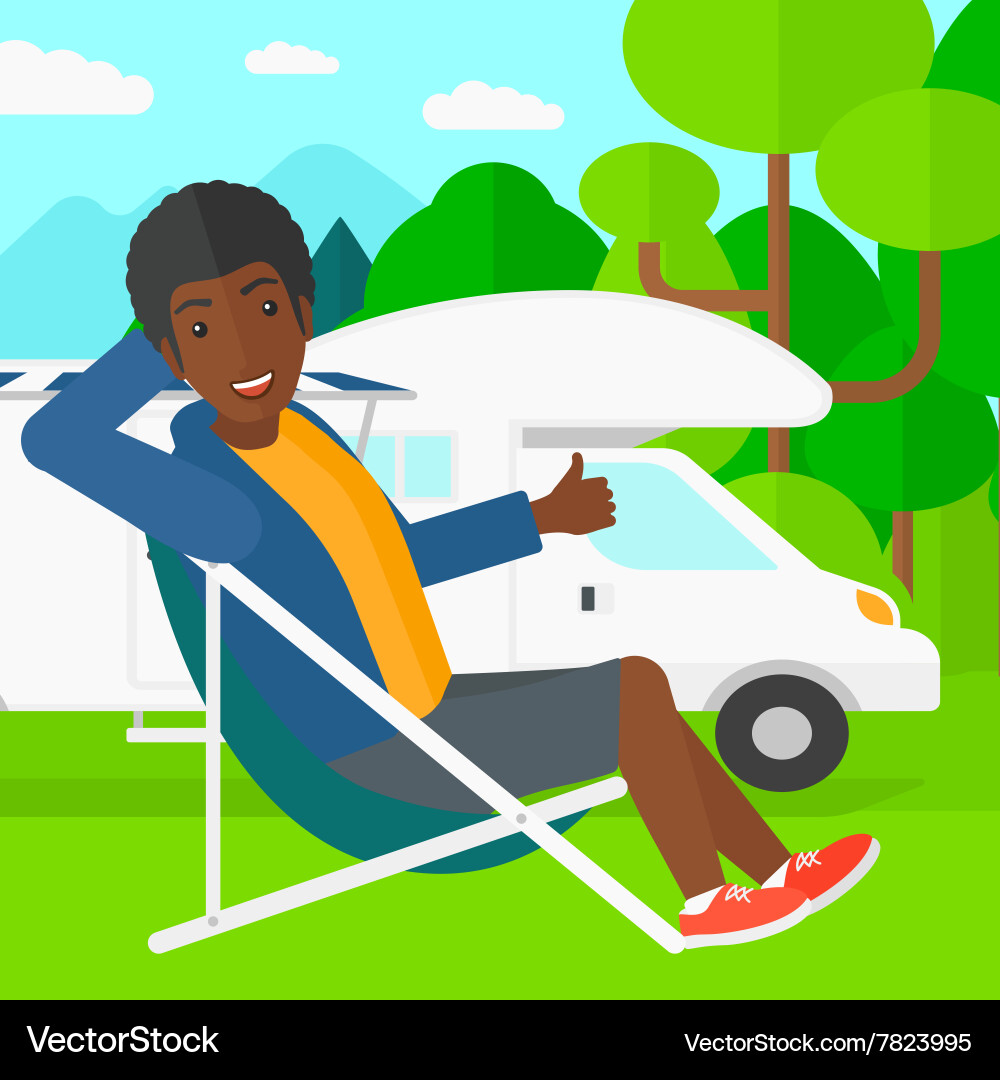 Man showing thumb up Vector Image