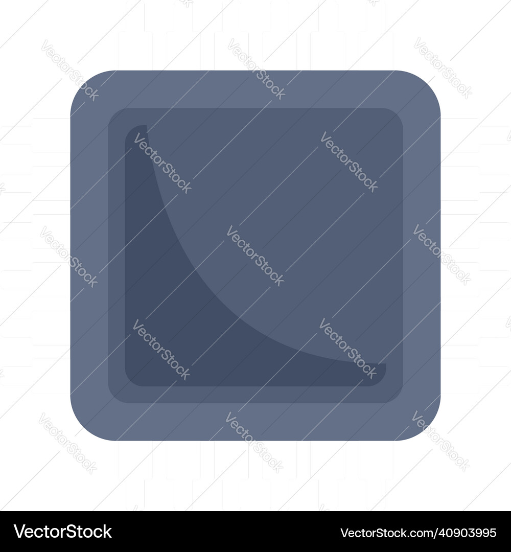 Nano processor icon flat isolated Nano processor icon flat isolated vector image