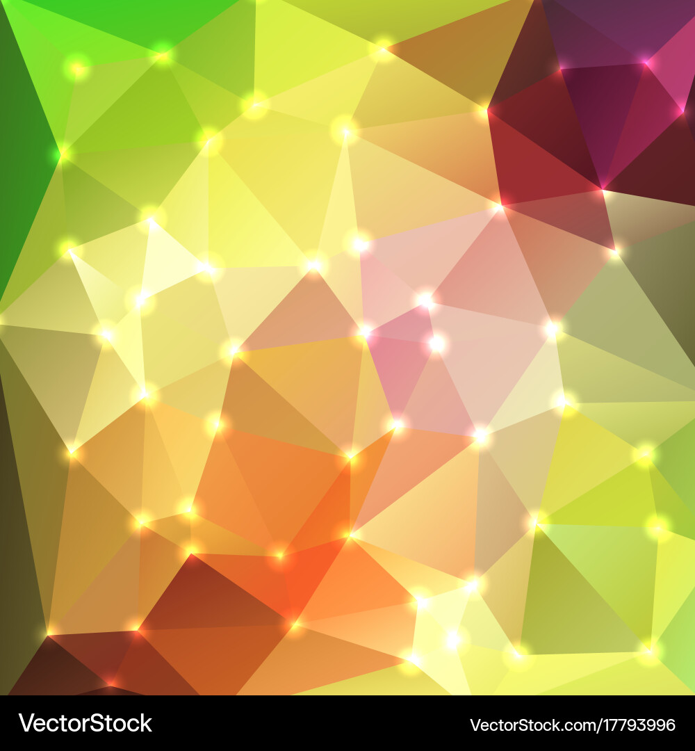Abstract colorful background of triangles Vector Image