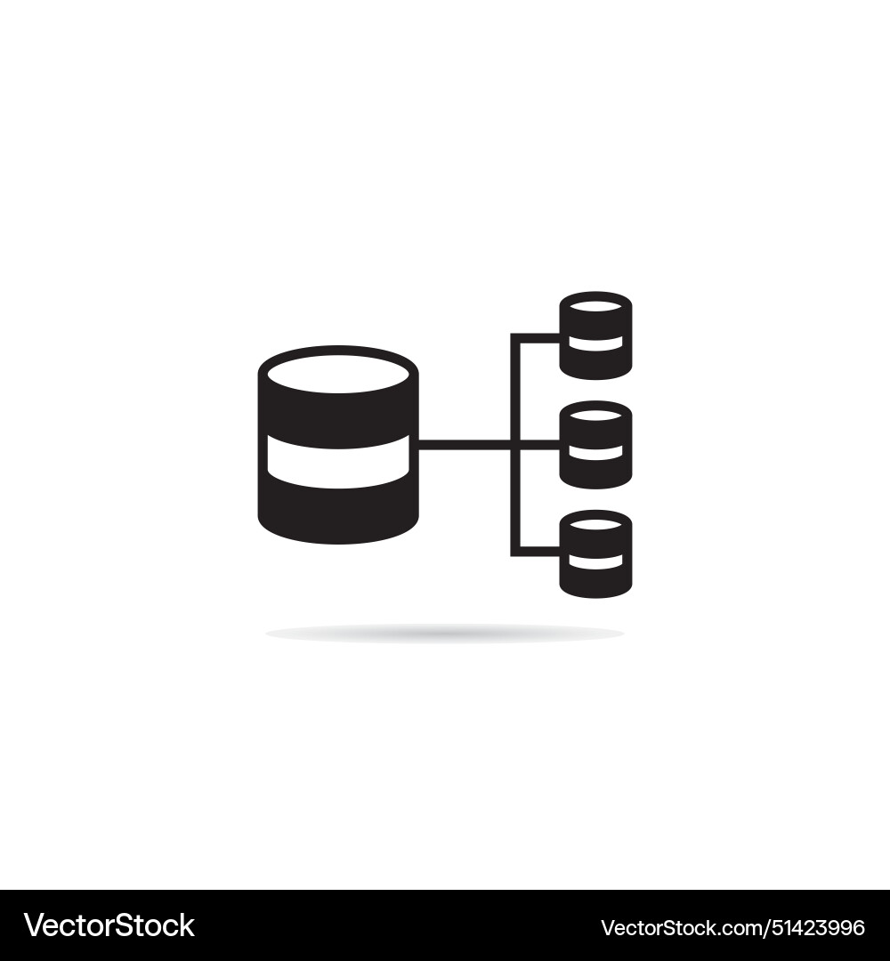 Database network icon vector image