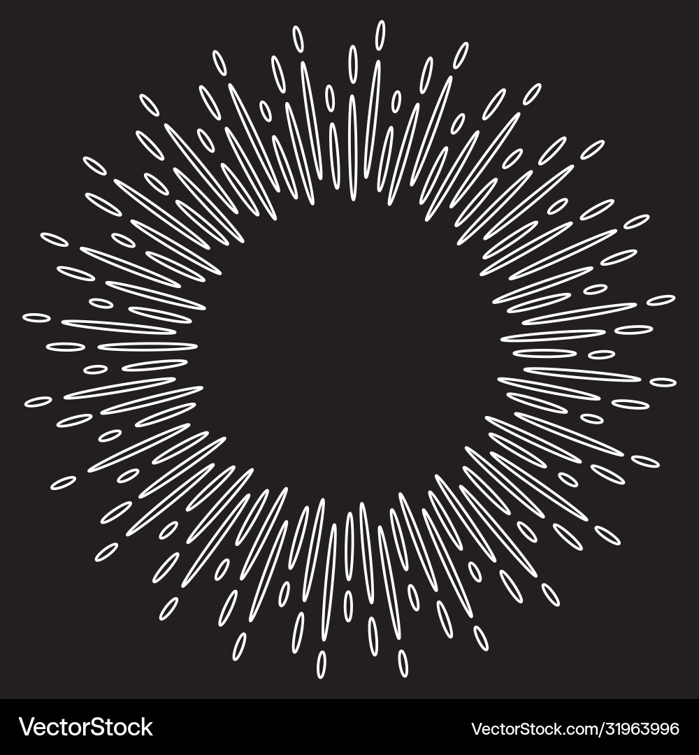 Design elements starburst explosion effect vector image