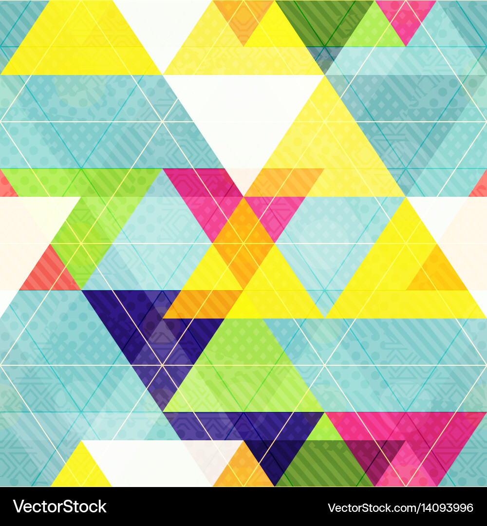 Geometric Triangle Pattern vector image